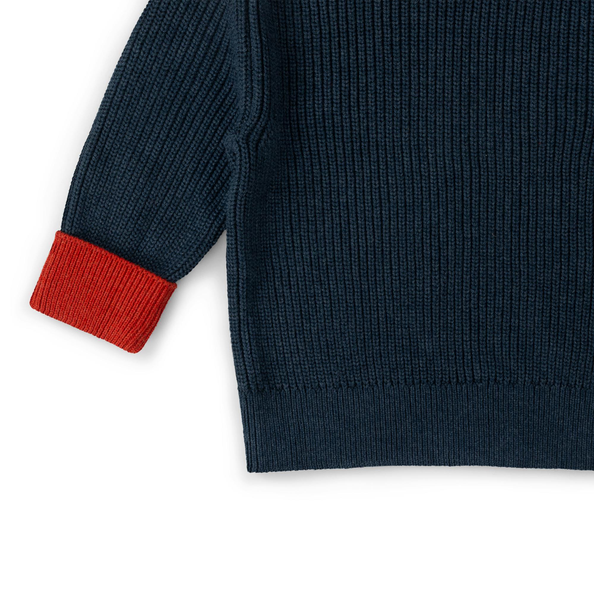 Midnight Snuggly Knitted Jumper, Blue