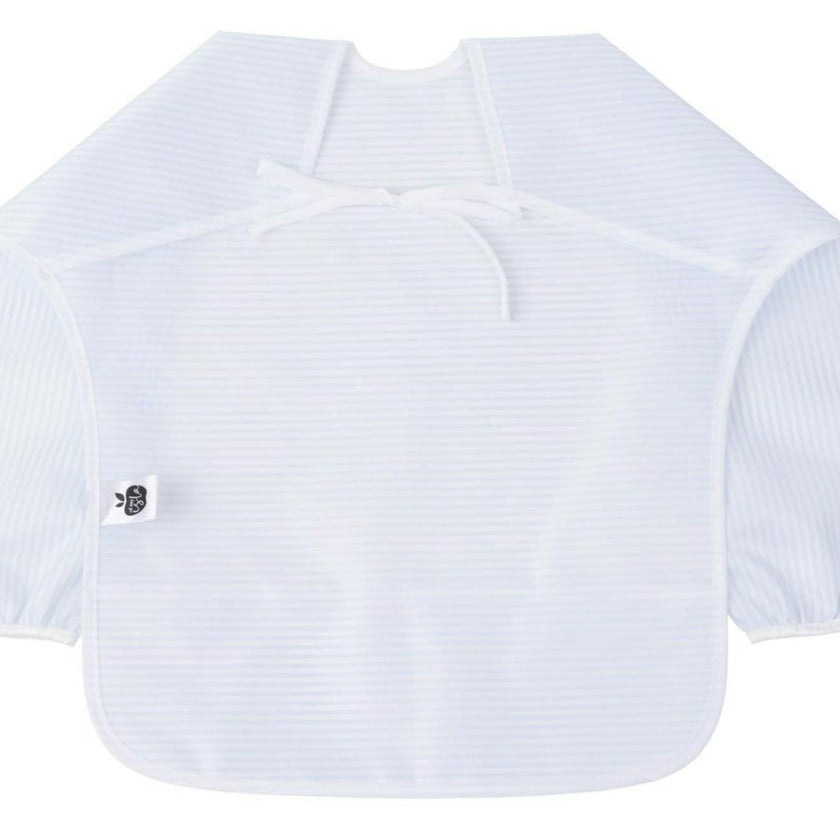 The Cover Everything Bib in Light Blue Stripe