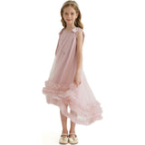Violeta Sleeveless Ruffle Overlay Dress