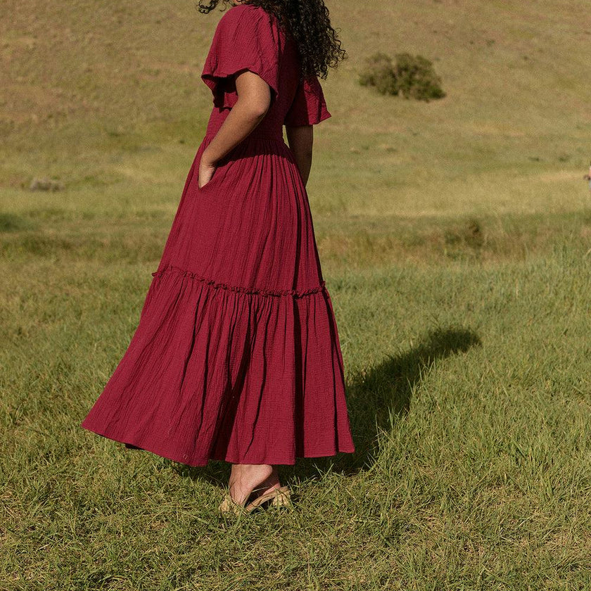 Lennon Maxi Dress in Wildberry
