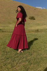 Lennon Maxi Dress in Wildberry