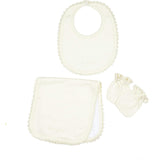 Bib/Mittens/Burp Cloth Set