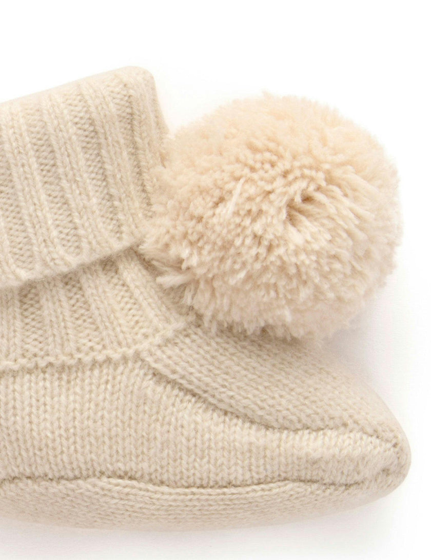Cashmere Booties Camel Melange