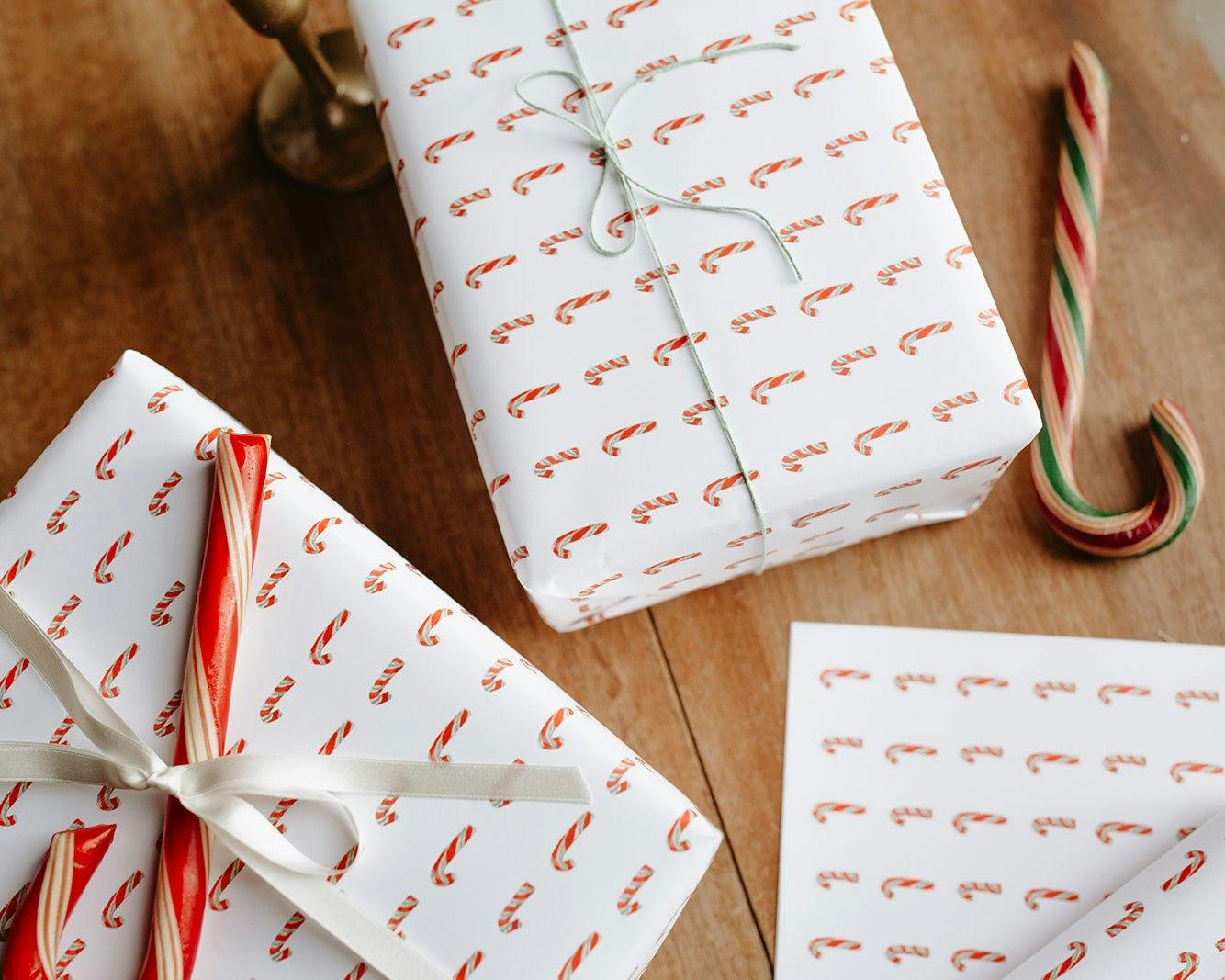 Candy Cane Gift Wrap