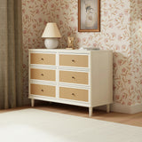 Namesake Marin with Cane 6 Drawer Assembled Dresser (49")