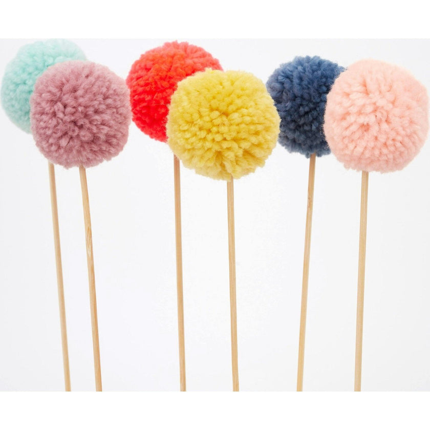 Multi Pompom Cake Toppers