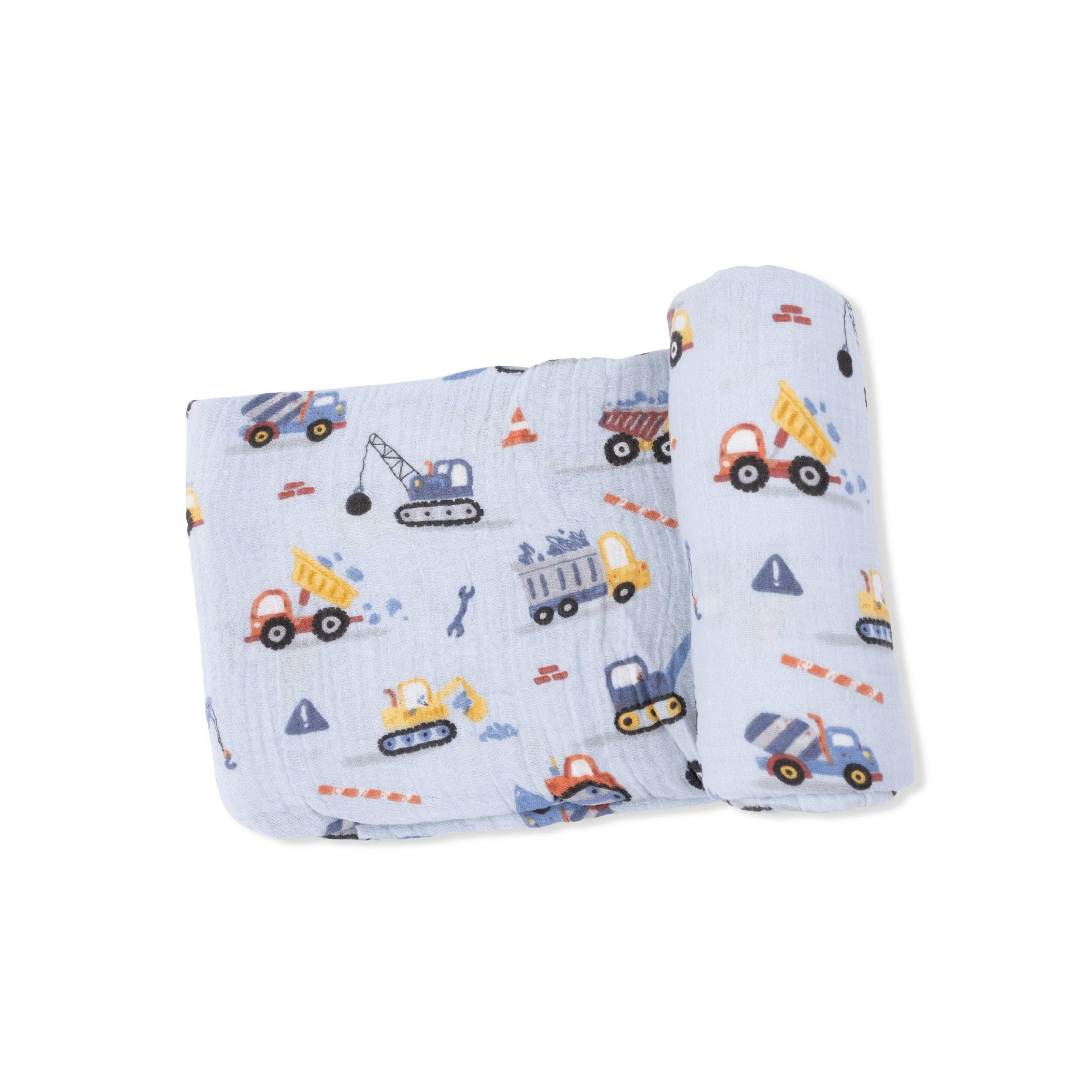Crayon Construction - Swaddle Blanket