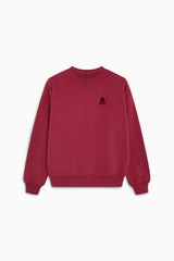 TNS Logo Rib Collar Woman Sweatshirt Rumba Red