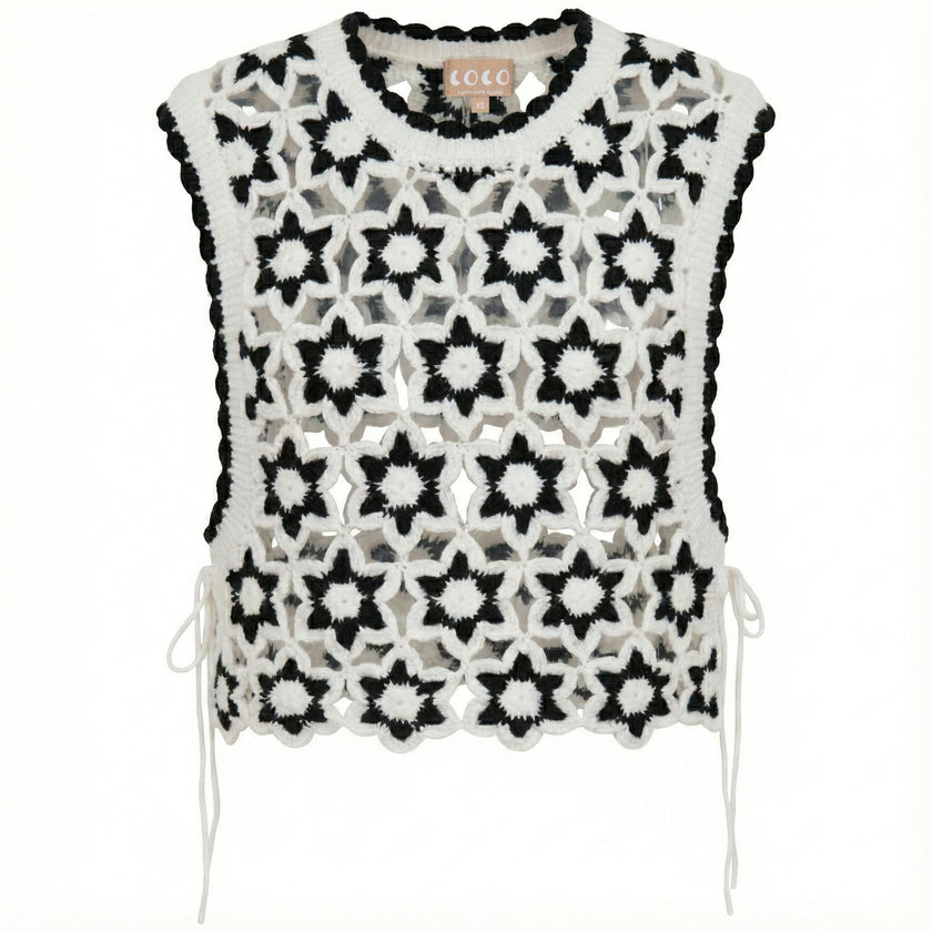Brocade Tie Vest