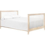 Sprout 4-in-1 Convertible Crib with Toddler Bed Conversion Kit in Washed Natural / White
