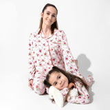 Floral Stripes Bamboo Women's Pajama Set