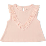 Organic Ruffle Top & Shorts Set - Blush