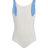The Upper East Tie-Knot One-Piece Swuimsuit, Salmon Sky