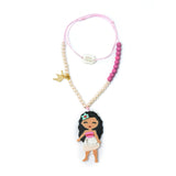 Cute Doll Flower Hair With Necklace