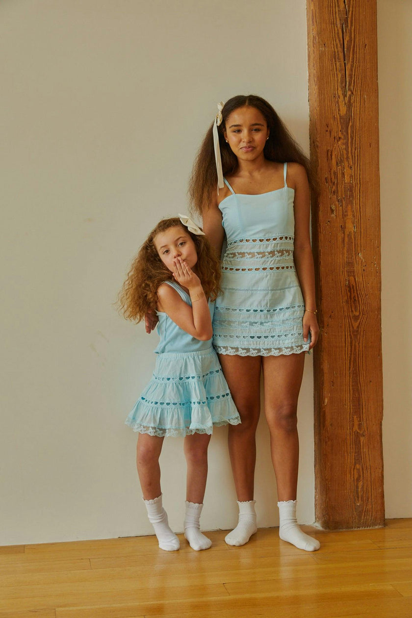Harlow Pastel Blue Heart Cut Out Tank