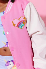 Good Vibes Varsity Bomber Jacket