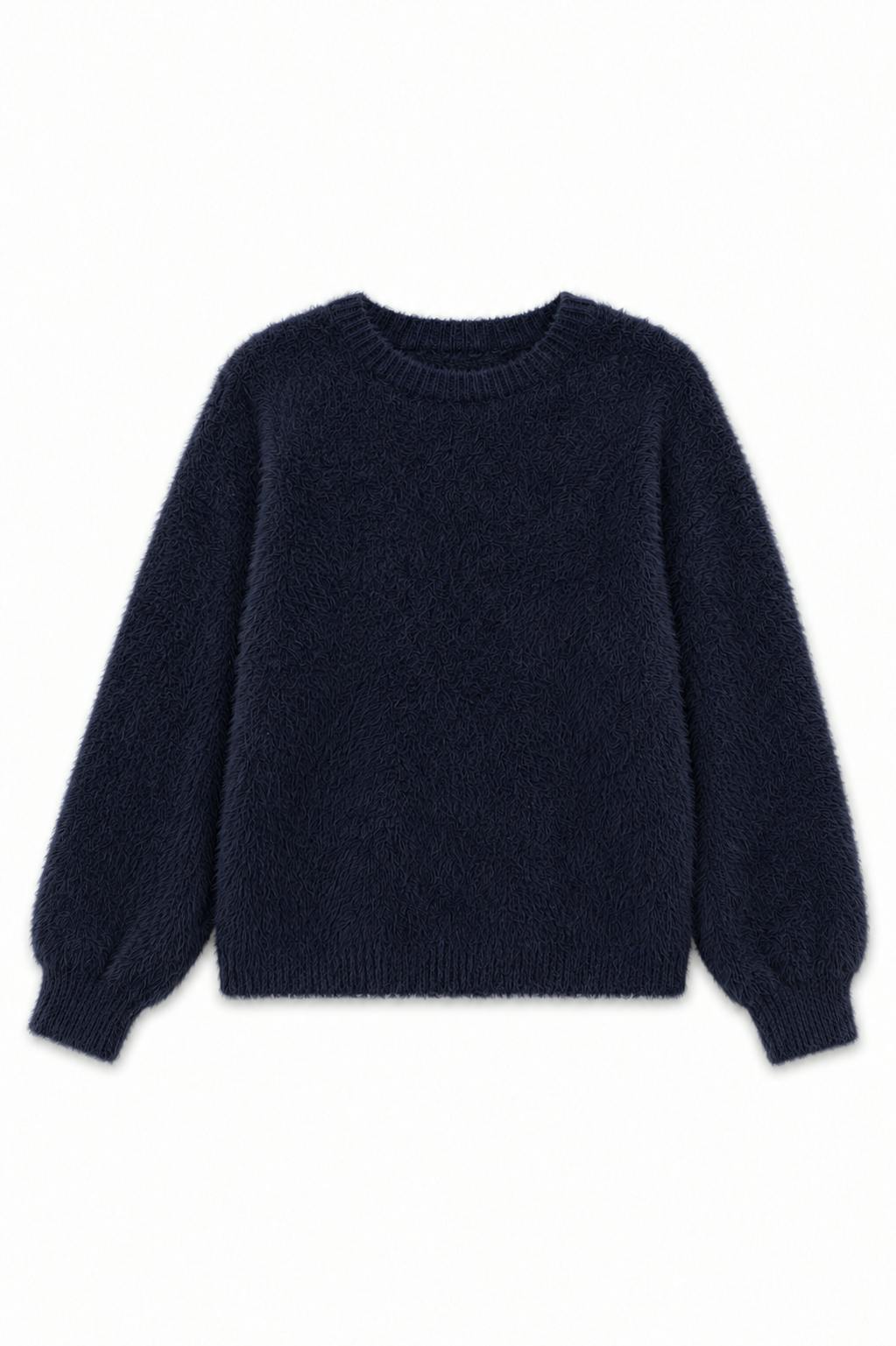 Maya Navy Drop Shoulder Sweater