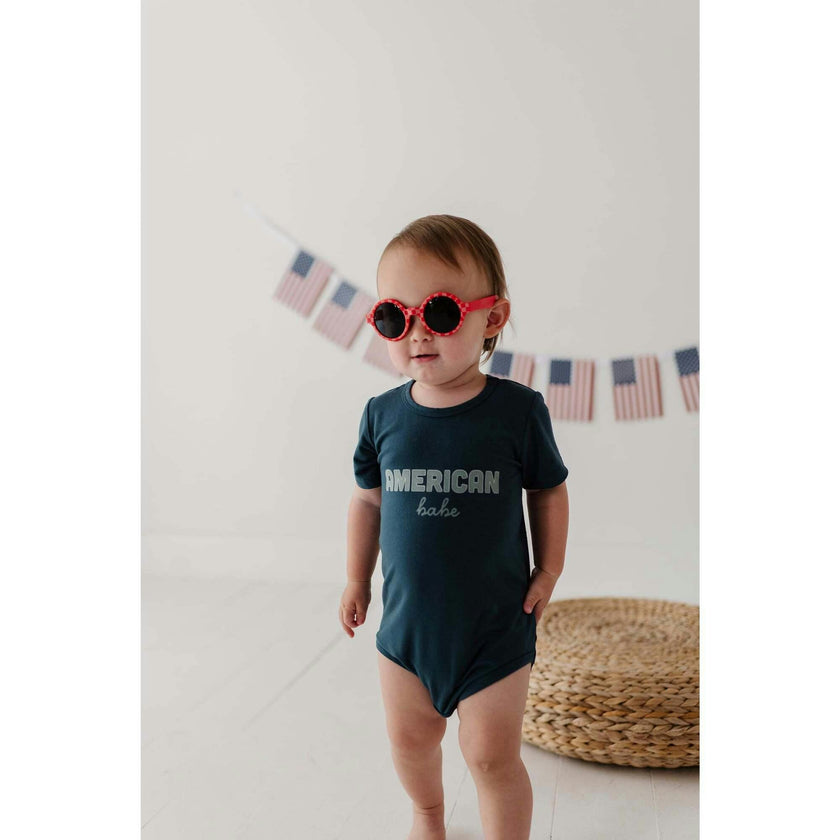 Baby Short Sleeve Bodysuit Retro America