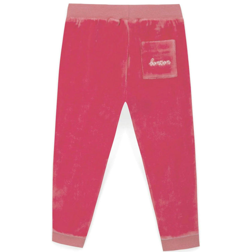 BONTON Bubblegum Velour Joggy Baby Pants