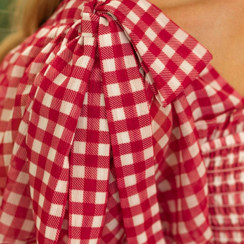 Rayna Dress in Red Gingham
