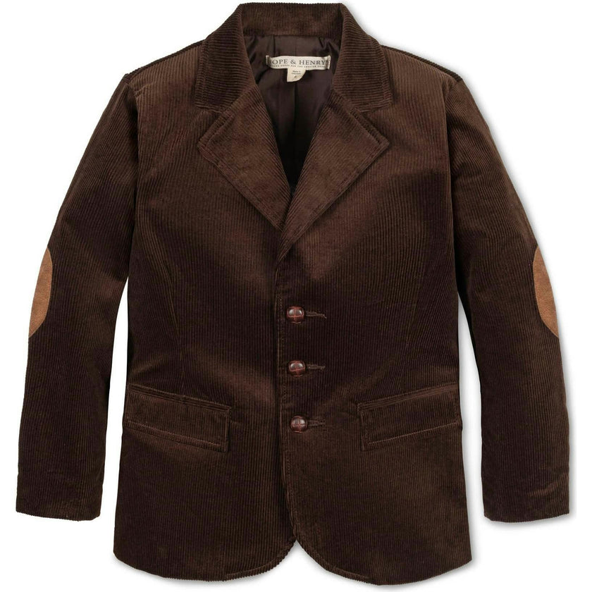 Organic Corduroy Blazer, Brown