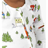 Christmas Tree Farm Bamboo Convertible Footie