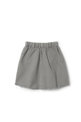 Denim Scalloped Pockets Skirt