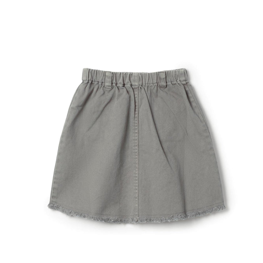 Denim Scallop Skirt