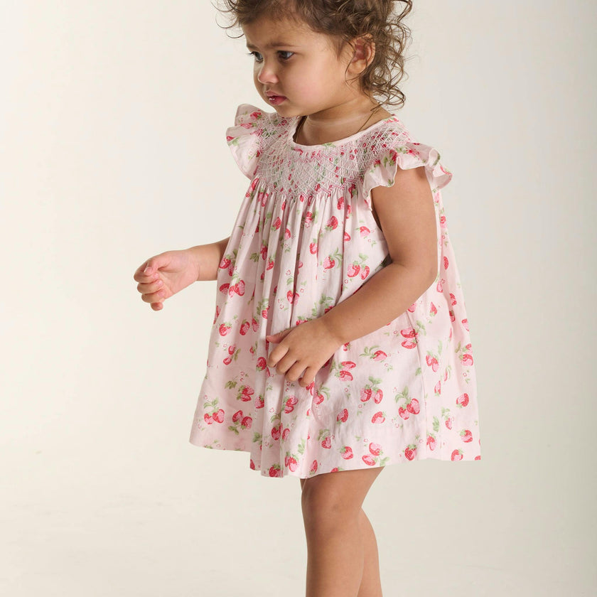 Hand-Smocked Baby Dress - Fresa