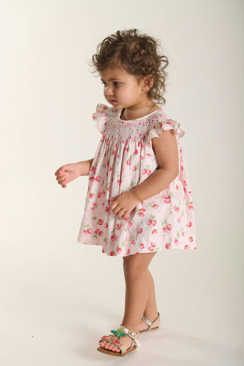 Hand-Smocked Baby Dress - Fresa