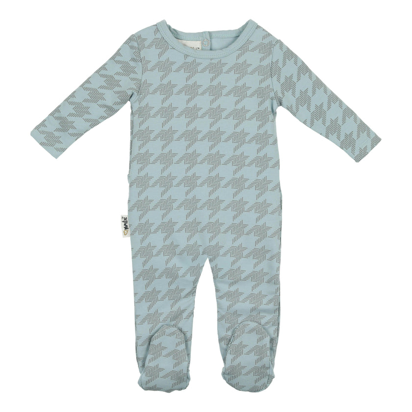 Houndstooth Long Sleeve Footie