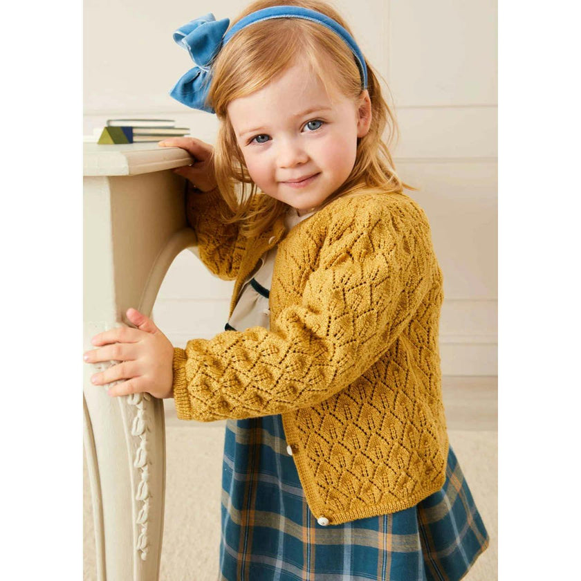 Openwork Cardigan in Navy (6mths-10yrs)
