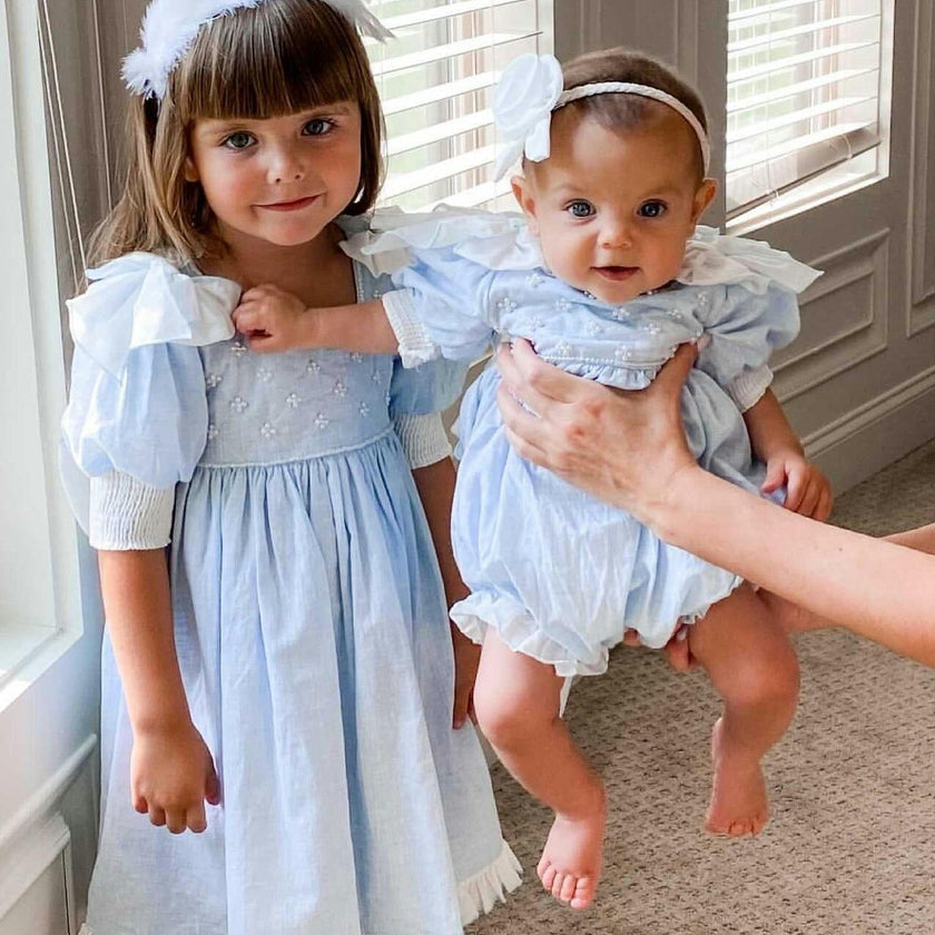 Charlotte Baby Blue Linen Dress