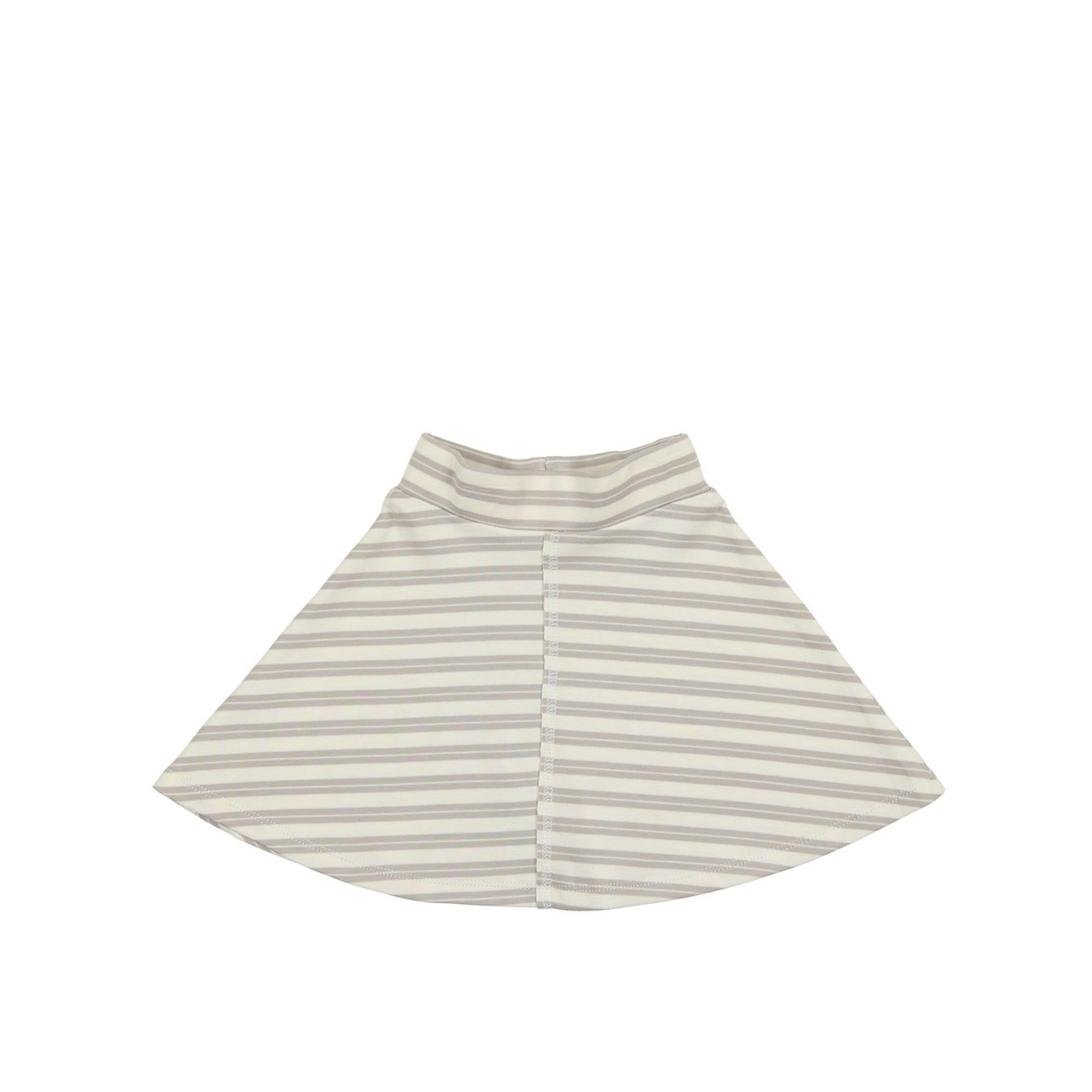 Horizontal Striped A-Line Short Skirt