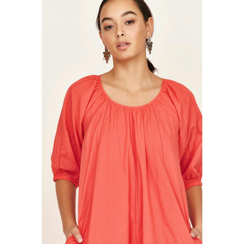 Seville Dress in Lobster