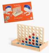“4 in a Row” Wooden Board Game