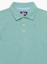 Harry Piqué Polo in Sage
