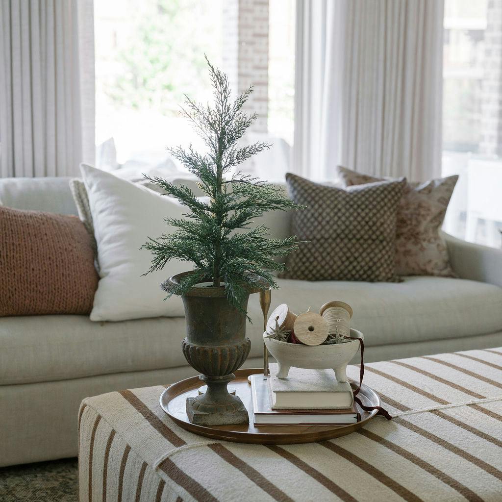 2' Faux Cedar Tree, Set of 2
