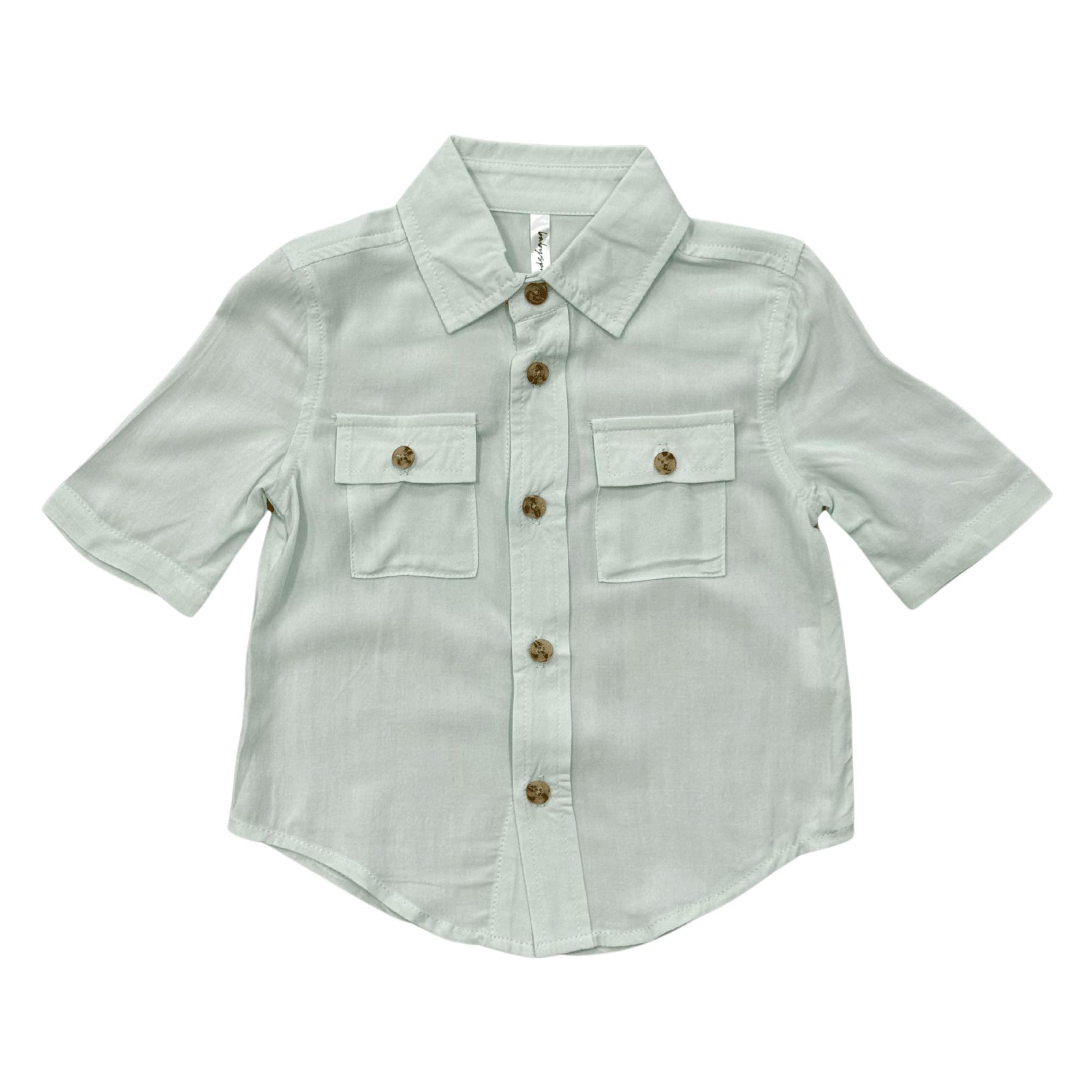 Boys Utility Shirt in Sky Blue