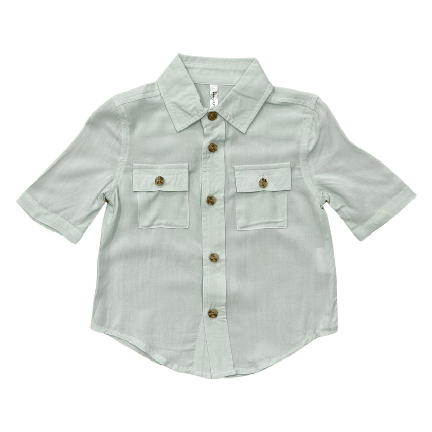 Boys Utility Shirt in Sky Blue