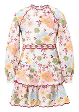 Penelope Cotton Embroidery Mini Dress