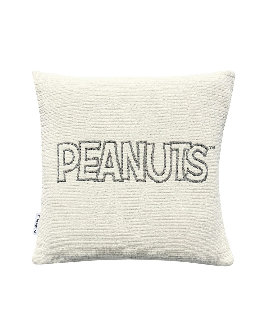 Cushion Cover PEANUTS SUNGLASSES Cotton Black / White 20 x 20in