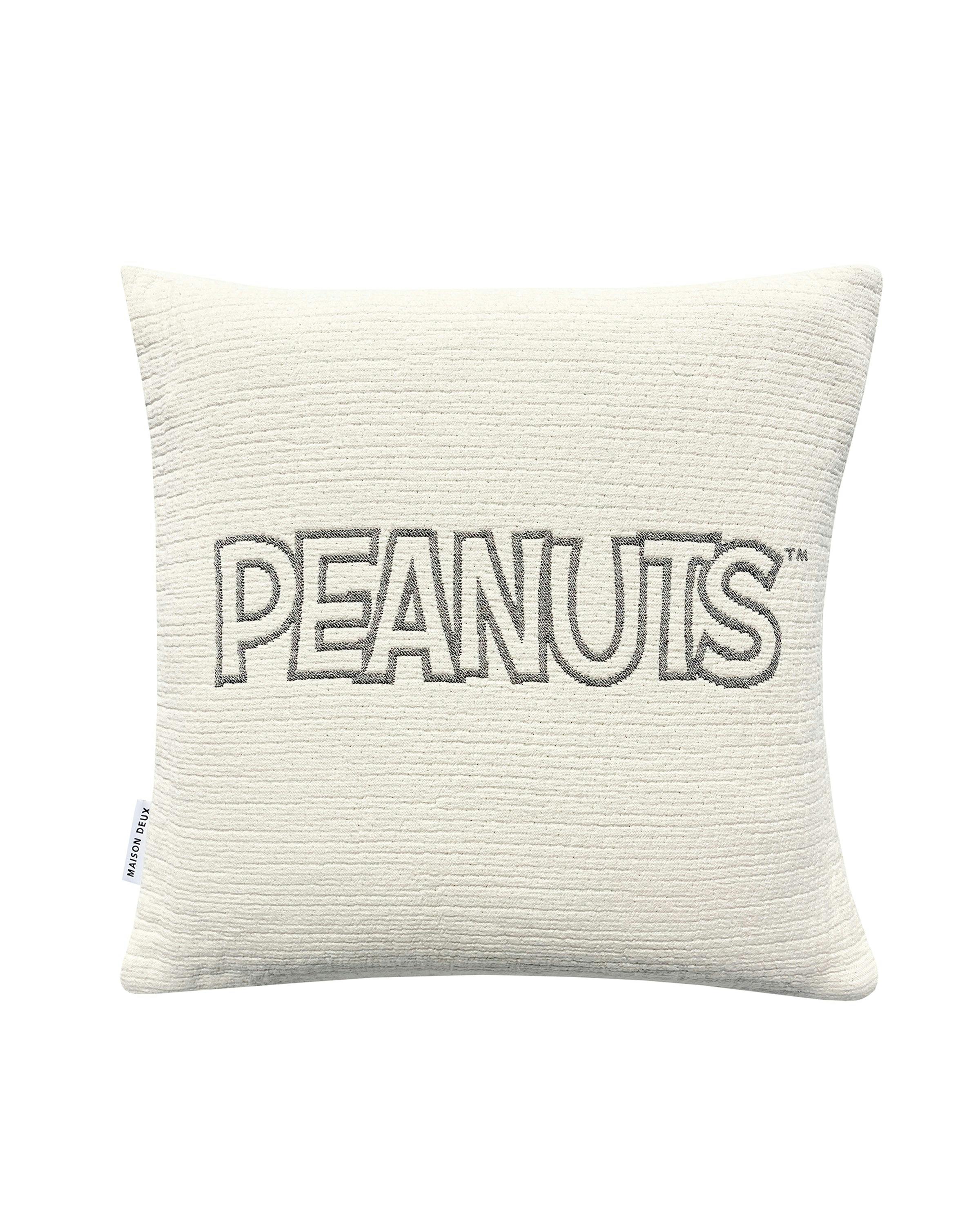 Cushion Cover PEANUTS SUNGLASSES Cotton Black / White 20 x 20in