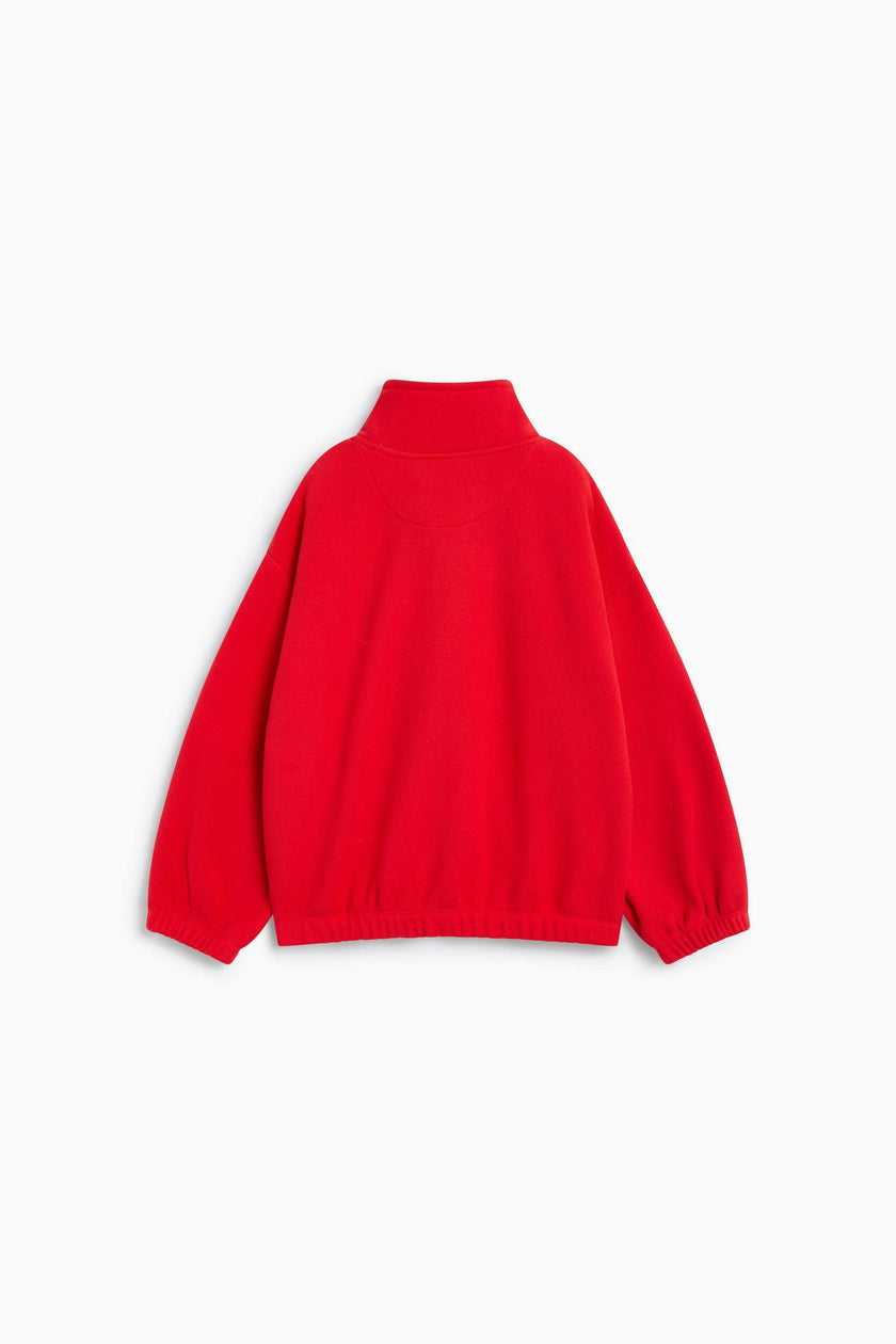 Cloudy Fleece Sweatshirt Chinese Red