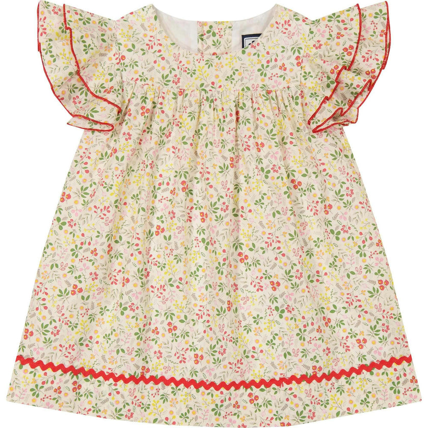 Maeve Ruffle Sleeve Baby Dress, Florals