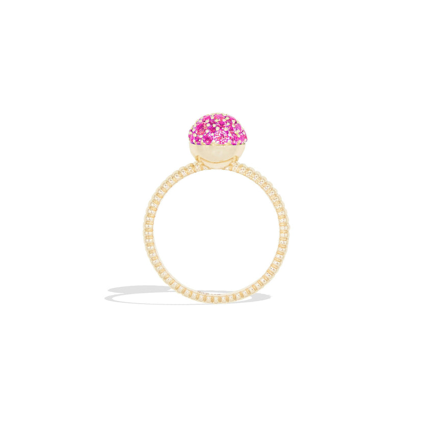 Revel Small Bobble Ring - Pink Sapphire