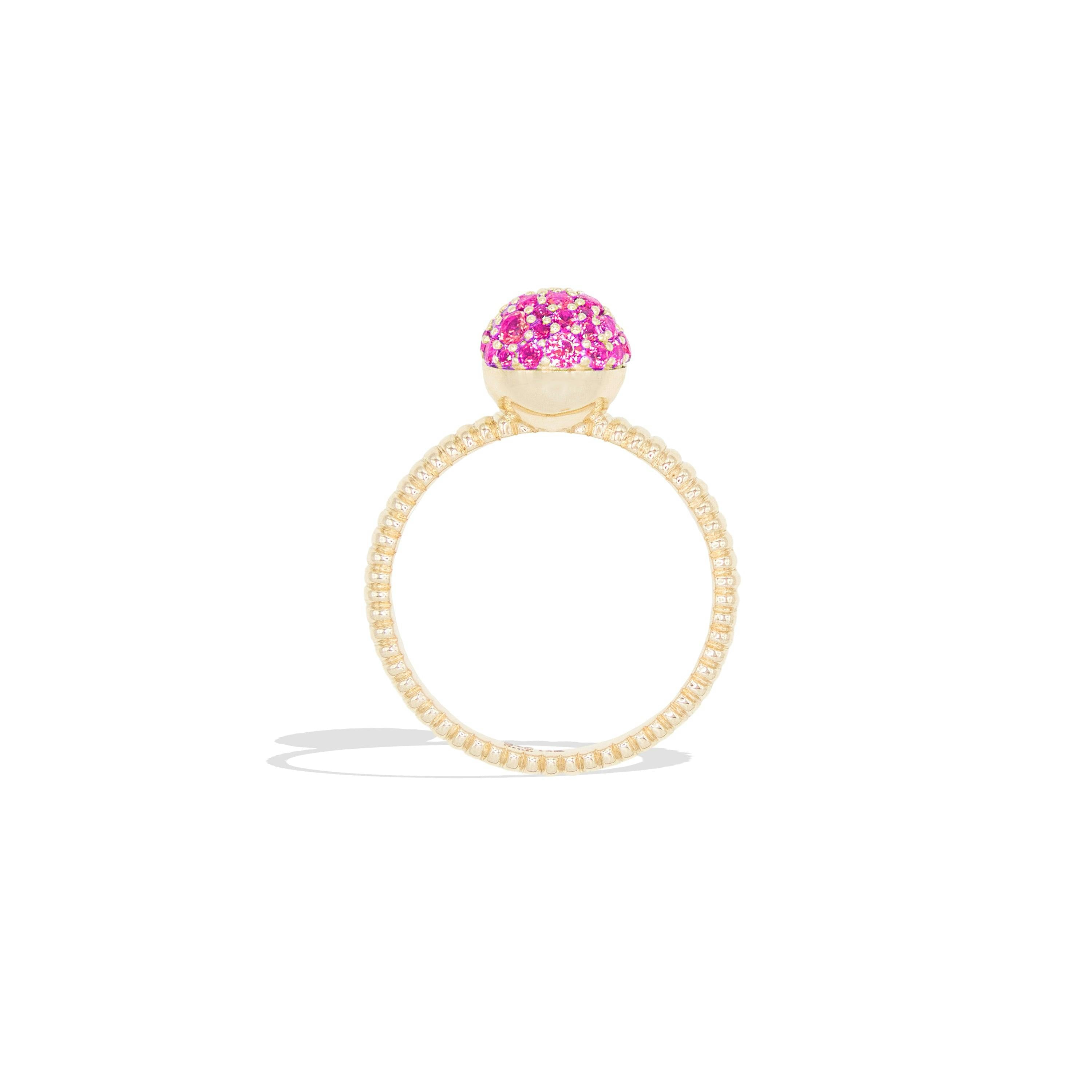 Revel Small Bobble Ring - Pink Sapphire