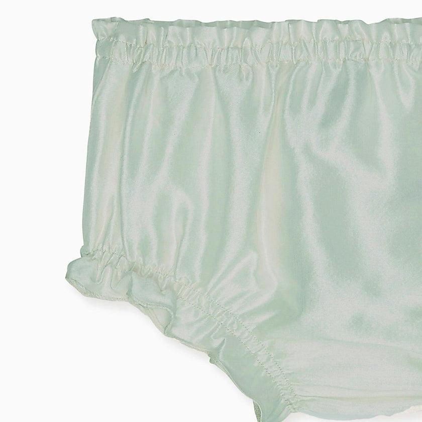 Sage Manon Silk Ceremony Baby Girl Bloomers