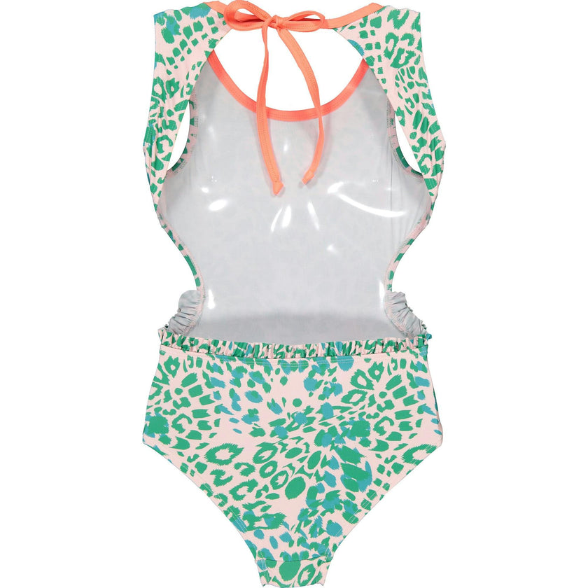 Spots Mini Ruffle Waist Triquini, Multi