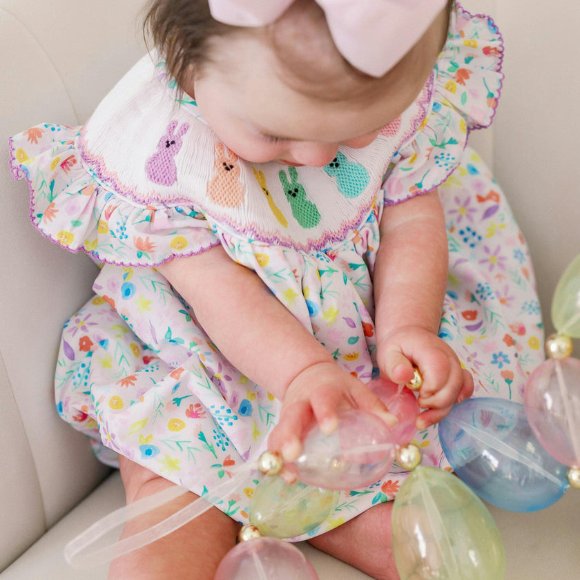Serenity Bunny Smocked Bubble